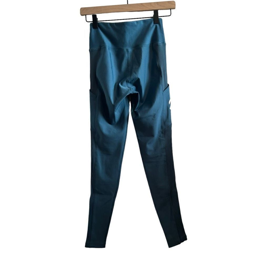 Peloton Teal Leggings Tights Size S - Picture 2 of 4